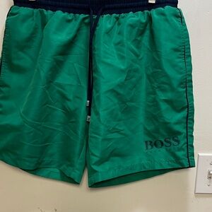 Hugo Boss Teal Swim Trunks